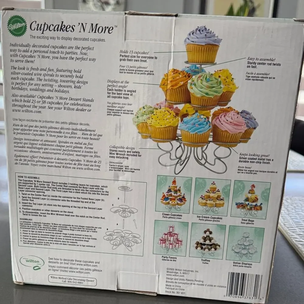 Wilton Cupcakes 'N More Dessert Stand - Silver